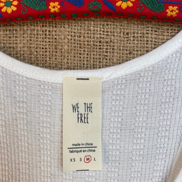 We The Free - "Paris" Tank top w/Floral Embellishments - Size M - Picture 3 of 6